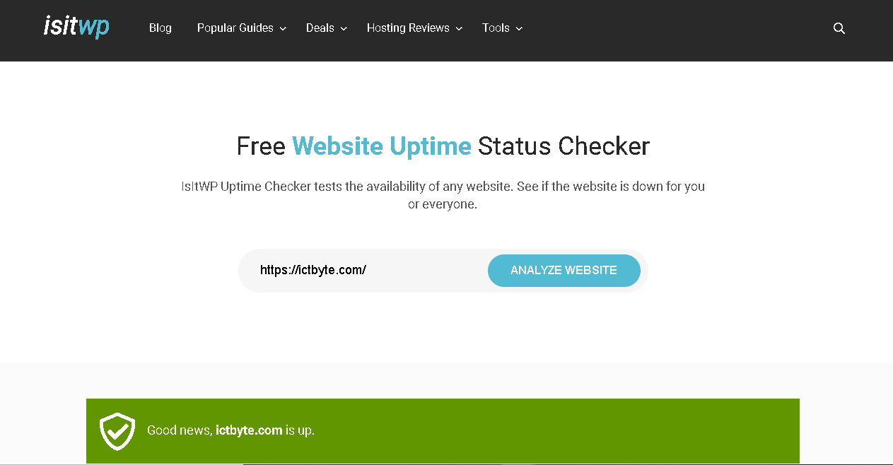 if your website is down
