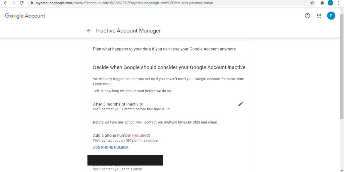 delete your google account after you die
