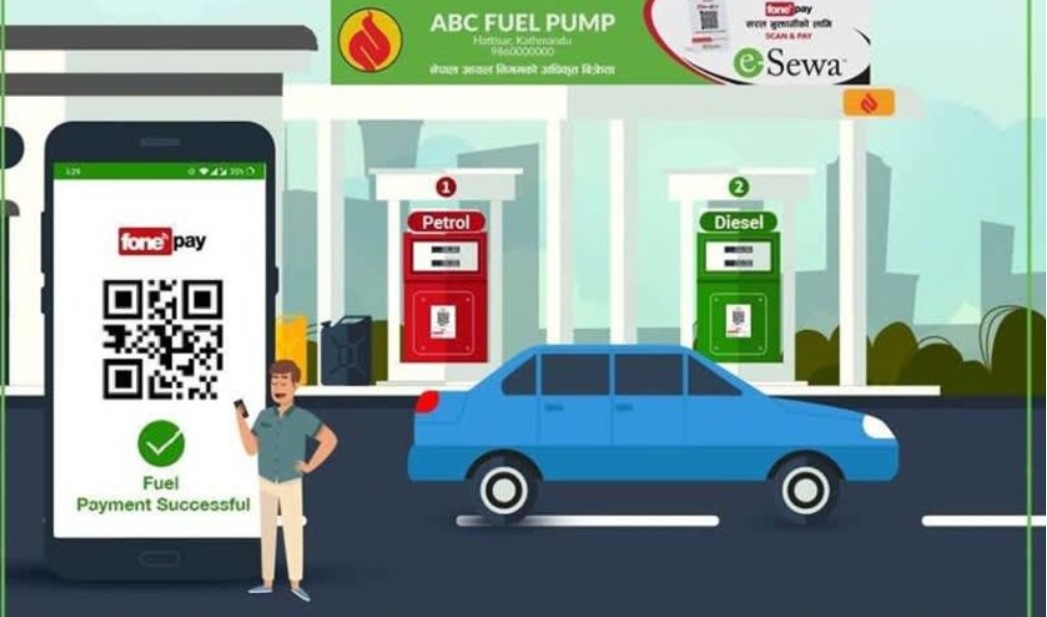esewa scan and pay to pay fuel bill