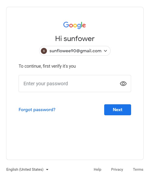 email verification page