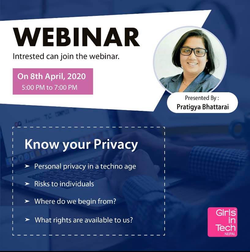  Know Your Privacy – Webinar by Girls in Tech