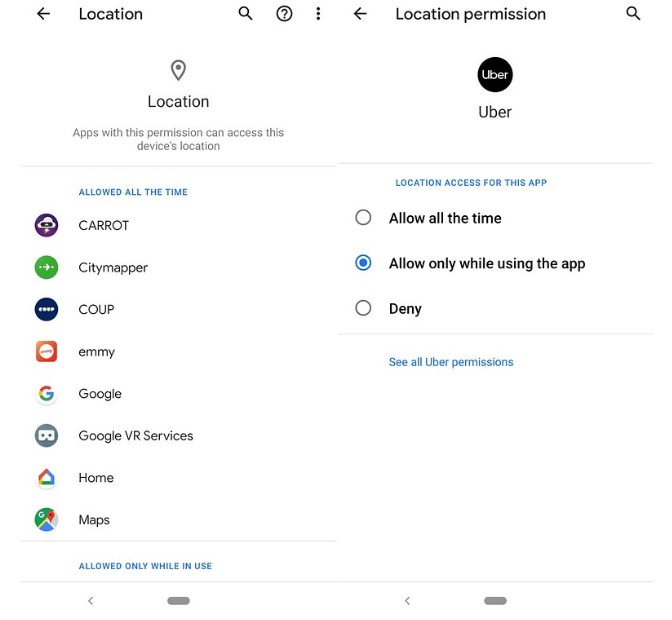 location permission android feature