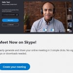 Meet now on skype