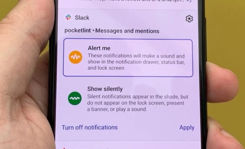 notification control android feature