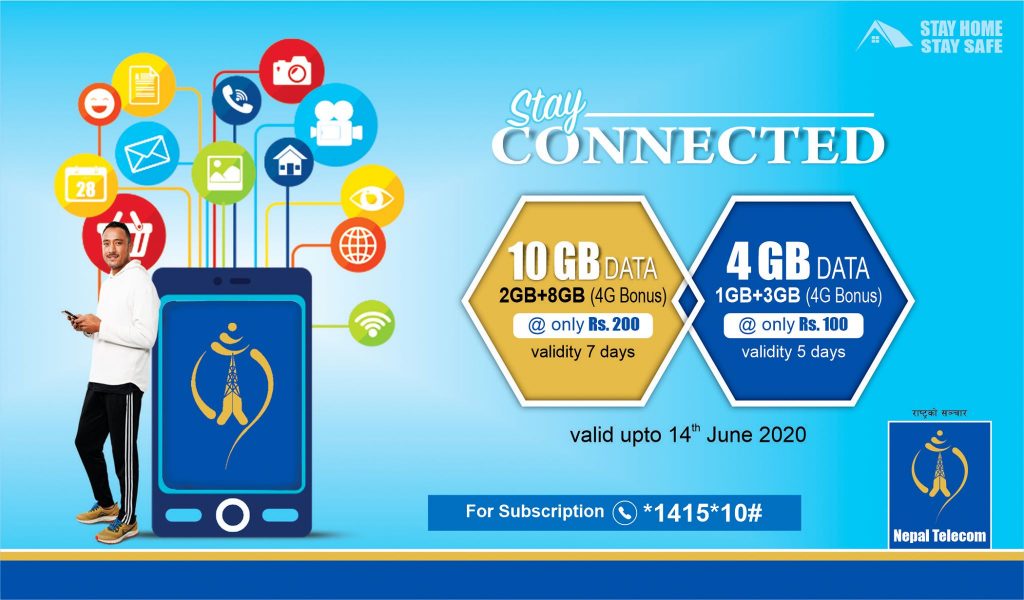Nepal Telecom Extended Stay Connected Offer ntc stay connected offers