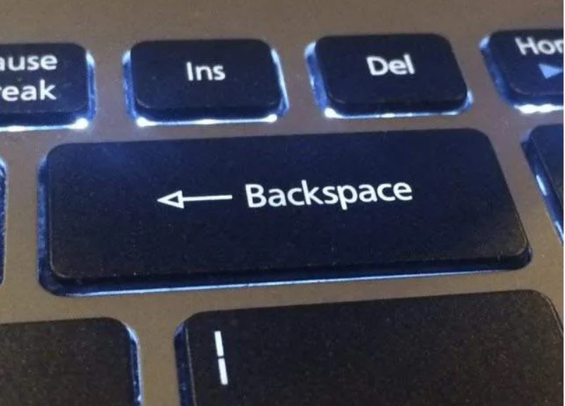 backspace typing speed