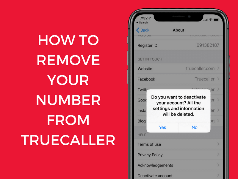 remove your number from truecaller