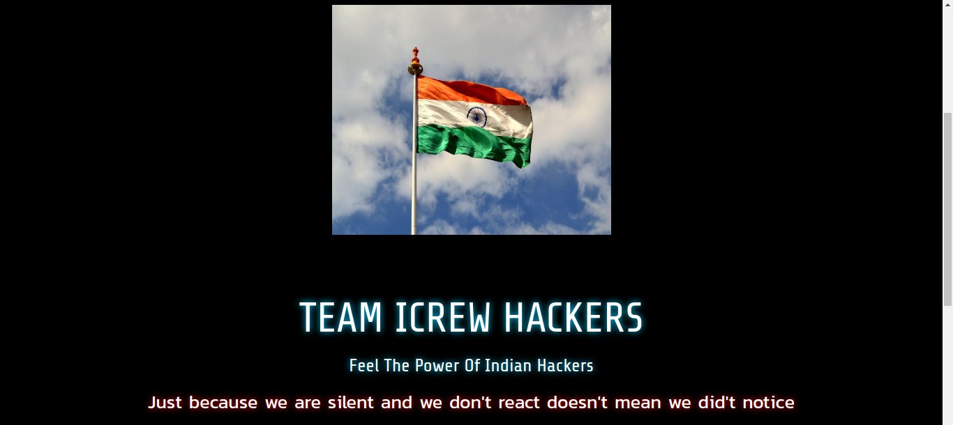  Indian Hacker hacked Pakistani Servers