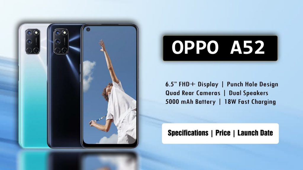 Oppo A52 With Quad Rear Cameras, 5,000mAh Battery oppo a52