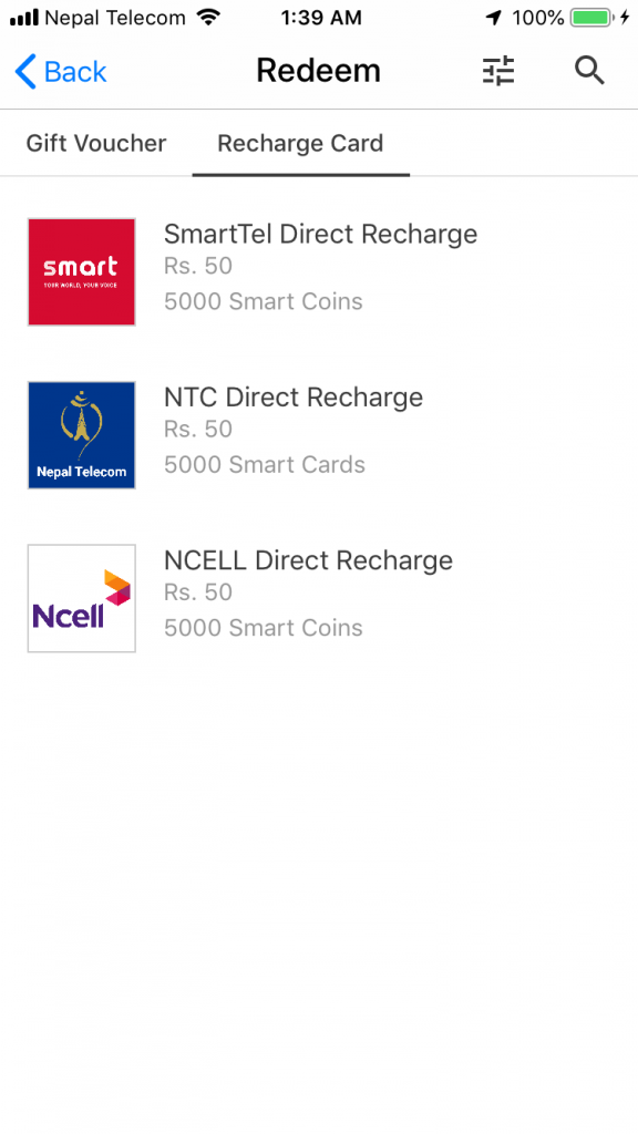 recharge cards