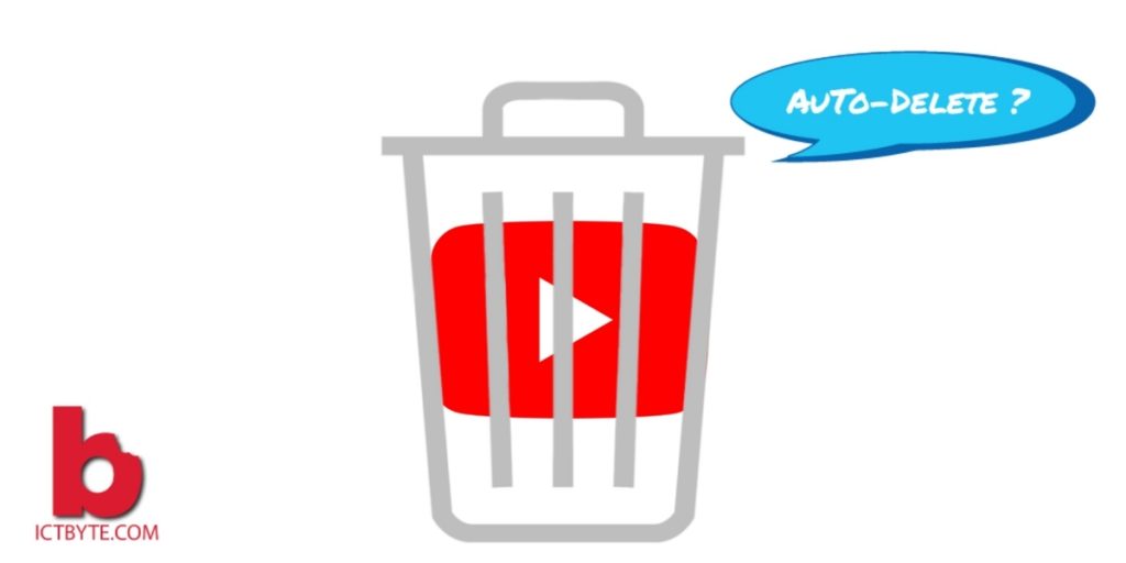 YouTube history auto-delete