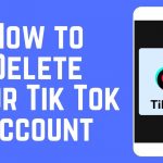 delete tik tok