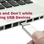 do and donts while using USB
