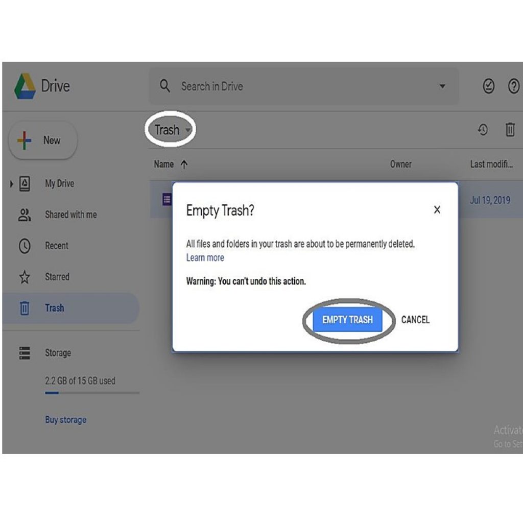 free up google drive space