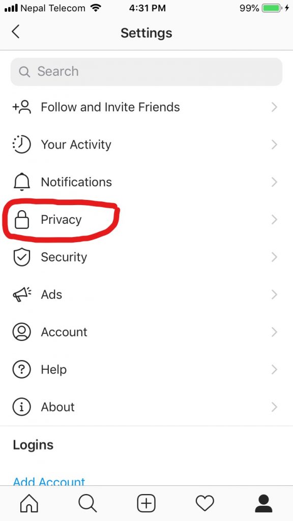 privacy step 3 to create close friends list