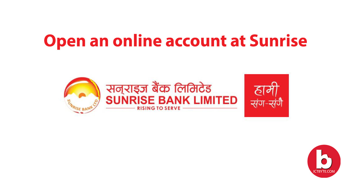 Online account at Sunrise Bank