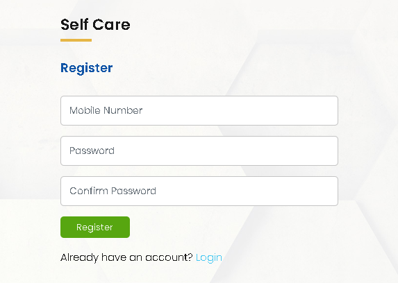 NT Web Self Care register