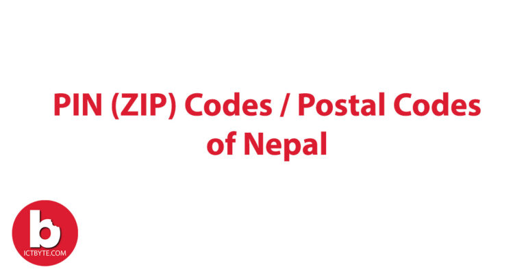 Pin Zip Codes Postal Codes Of Nepal Ict Byte 6905