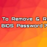 bios password remove and reset