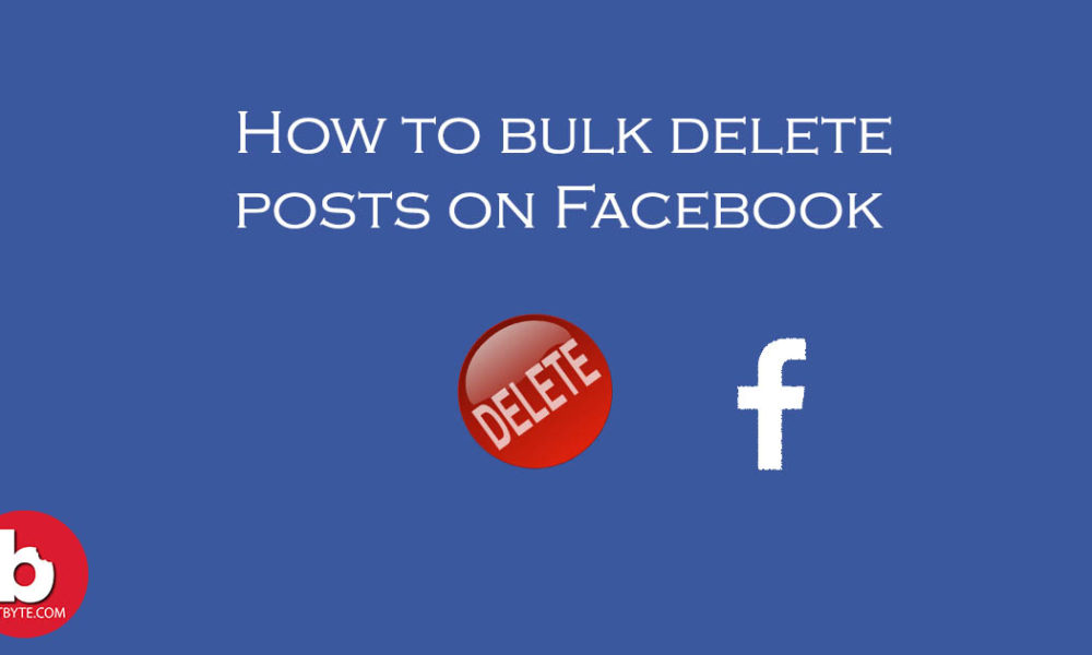 bulk delete posts on Facebook