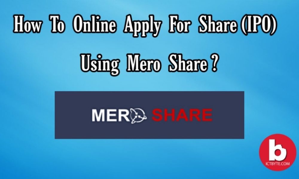 How To Online Apply for Share (IPO) Using Mero Share?