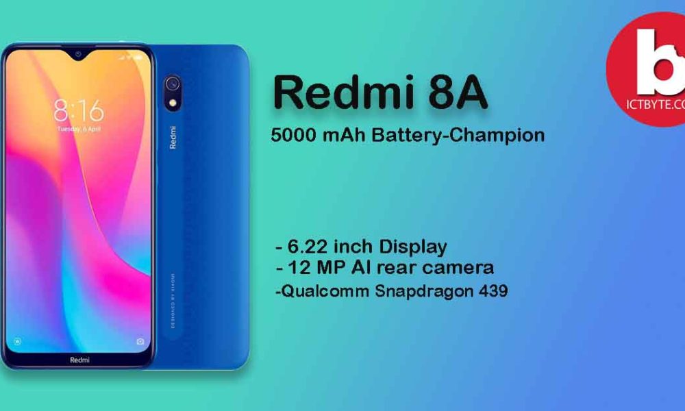 Xiaomi Redmi 8A Snapdragon 439 | 5000 mAh Battery
