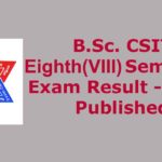BSc. CSIT 8th SEMESTER RESULT