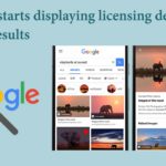 licensing details for image results feature
