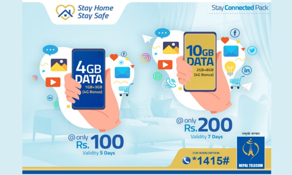  NTC Stay Connected Data Pack: Enjoy 4GB @ Rs 100