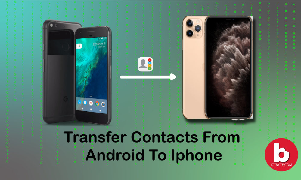 transfer contacts from android to iPhone