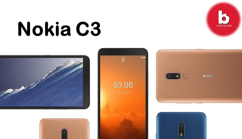 Nokia C3 a budget phone with 5.99 inches display and Unisoc SC9863A chipset available in Nepal
