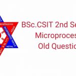 BSc.CSIT Second semester Microprocessor