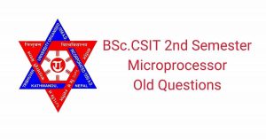 BSc.CSIT Second semester Microprocessor
