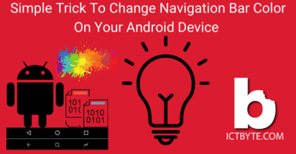 Simple Trick To Change Navigation Bar Color On Your Android Device
