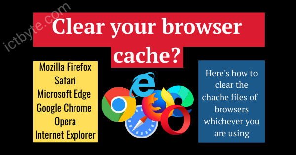 How to clear your browsers cache (1)