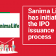 Sanima Life has initiated the IPO issuance process