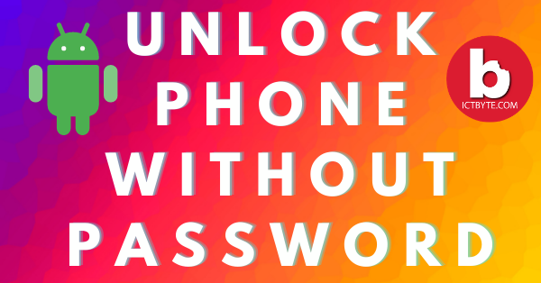 unlock android phone without password