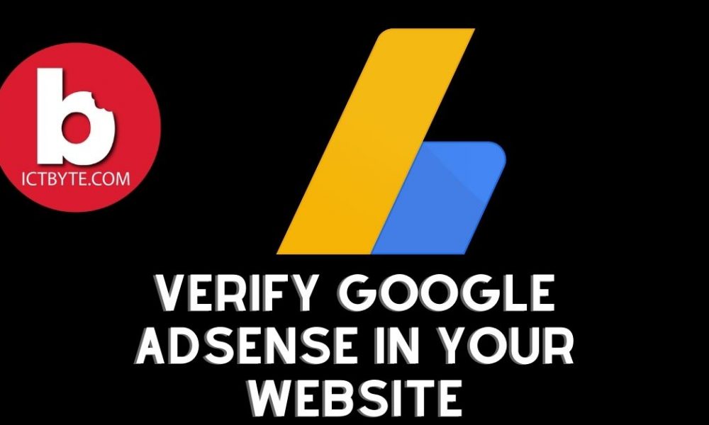verify Google AdSense in your website