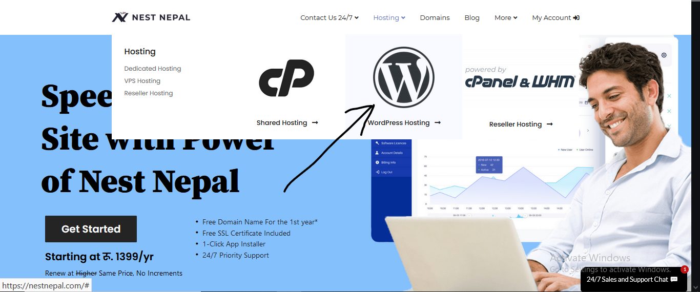 Best Hosting For Wordpress Website in Nepal