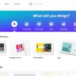 first design in canva