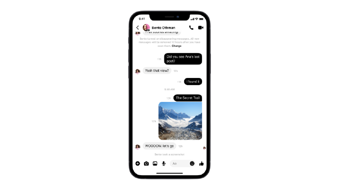 Meta's End-to-End Encrypted Chats added Screenshot Notification 
