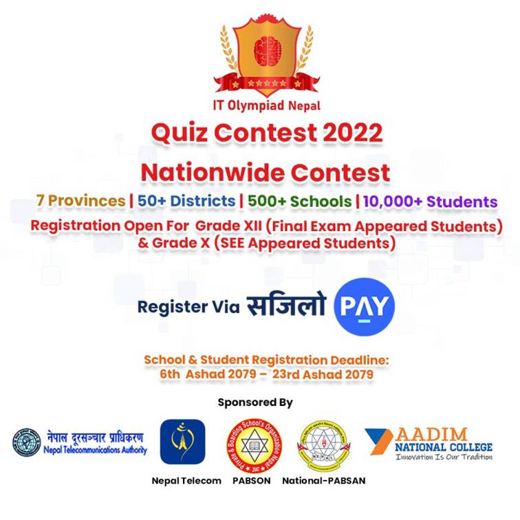IT Olympiad Nepal – Nationwide Quiz Contest 2022 to be organized