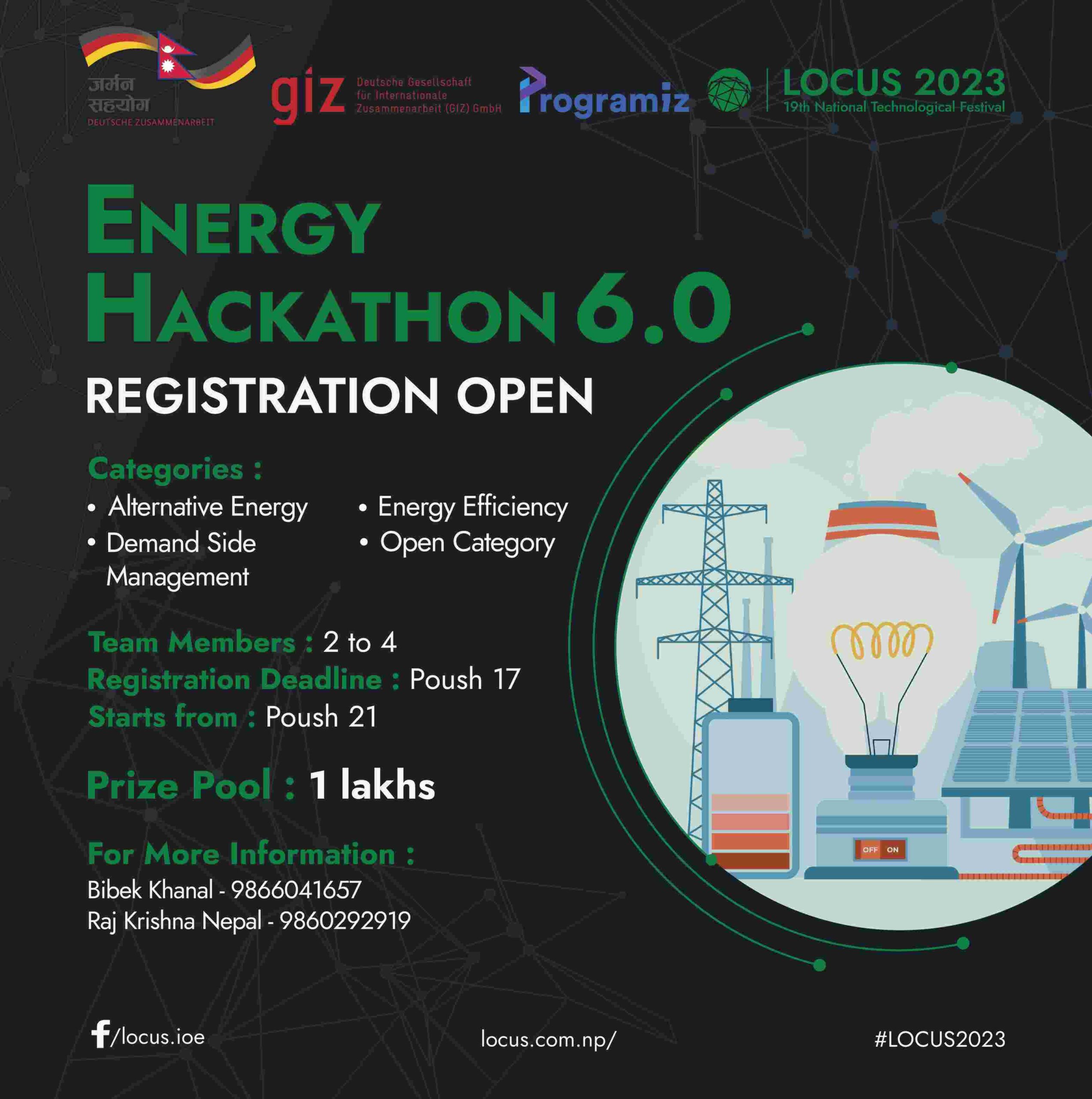 Energy Hackathon 6.0 Registration Open | LOCUS 2022 Pre event