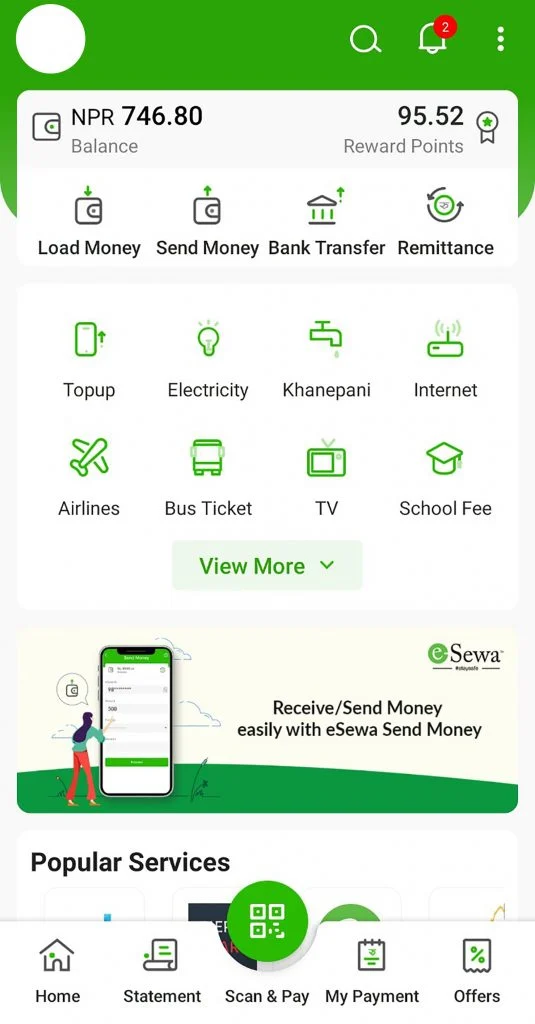 Esewa Money Transfer
