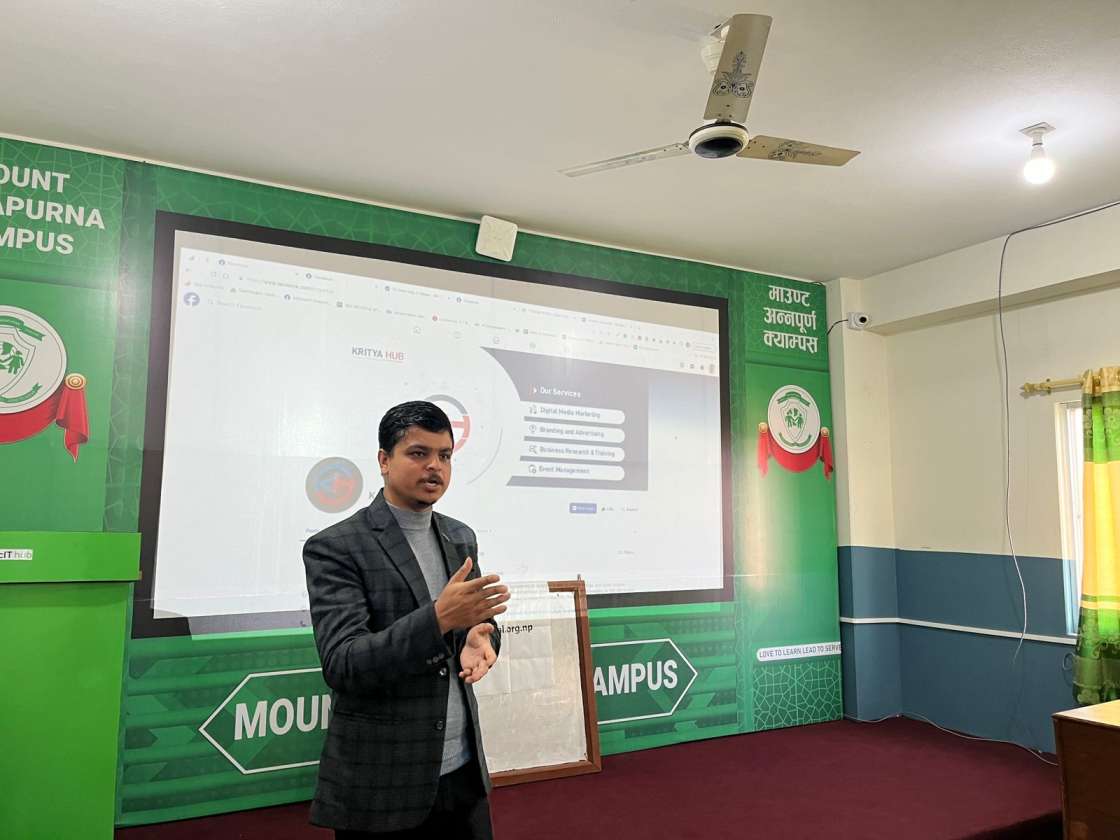 Informative Tech Talk Explores Internship Prospects for ICT Students at Pokhara