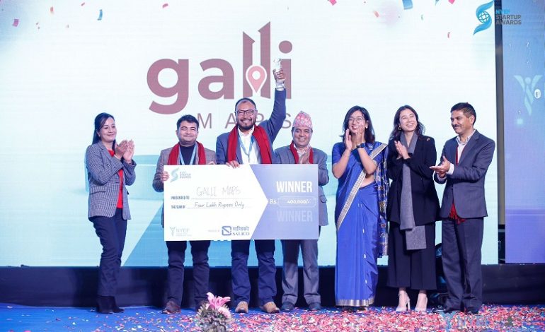 Galli Maps Takes Center Stage at NYEF Startup Awards, Kathmandu Chapter