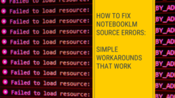invalid url in notebooklm
