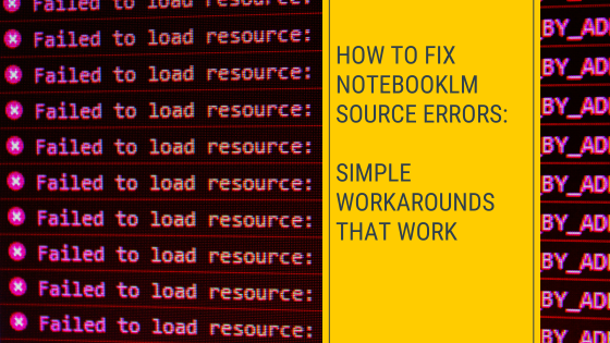 invalid url in notebooklm